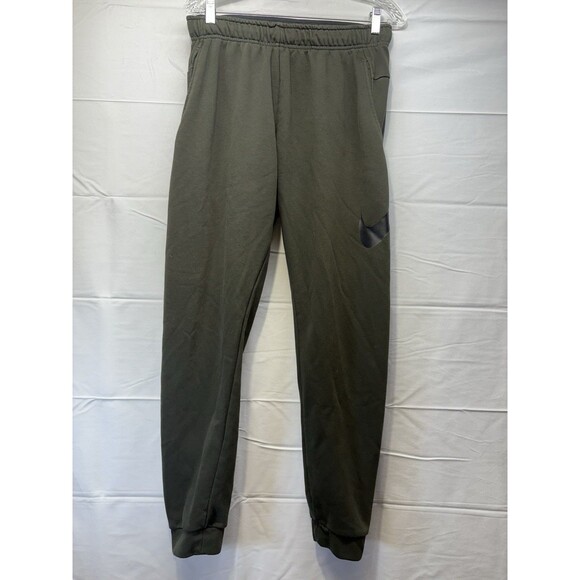 Nike Dark Green Joggers Tapered Leg Sweatpants Casual Athletic Men’s Size M - Picture 1 of 6
